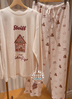 gelato pique 国内代购 25冬 小熊睡衣男女PMCT255274/PMCP255275