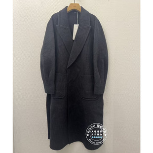 INITIAL国内代购 25冬 翻领羊毛长裤毛呢大衣25WCOFLMXX253不退换