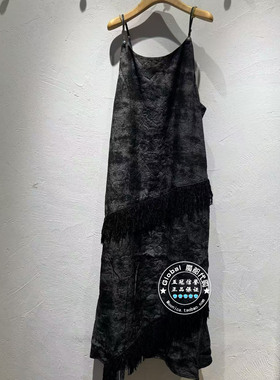 INITIAL国内代购 25秋 女时尚流苏吊带连衣裙25FDNFMCXX008换