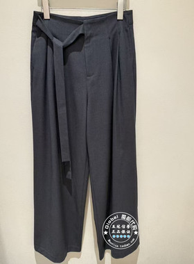 NUTS国内代购 2026春 纯色高腰侧系带气质优雅休闲裤7110709A1