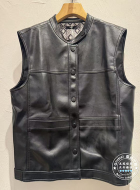 INITIAL国内代购 26春 女圆领时尚皮革马夹26SWVFMCVV907不退换