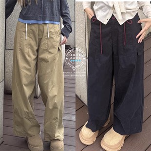 特价 MOUSSY国内代购 25秋冬复古休闲长裤子女 028JAC31-1550