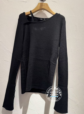 INITIAL国内代购 26春 女斜领喇叭袖针织衫26SOTFMCVV516不退换