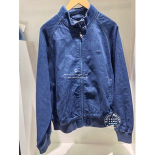 levis李维斯 006NP 26早春 立领拉链蓝色牛仔外套 0001 男士 正品