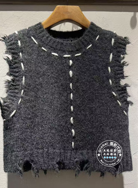 INITIAL国内代购 25冬 女圆领简约百搭背心25WTVFMCXX142不退换