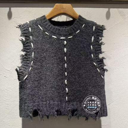 INITIAL国内代购 25冬 女圆领简约百搭背心25WTVFMCXX142不退换