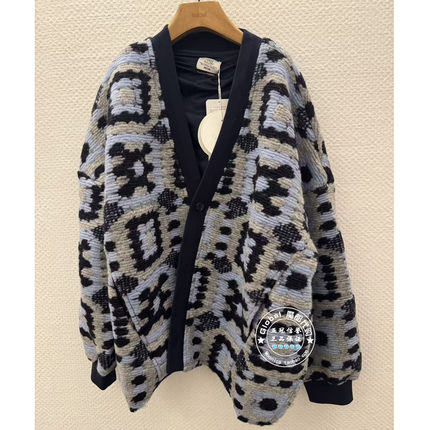 INITIAL国内代购 25冬 女V领钩花针织外套25WYNFPCXX267不退换