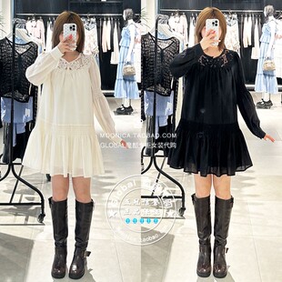 刺绣长袖 衬衫 式 特价 028IAA33 25秋 连衣裙 1004 MOUSSY国内代购