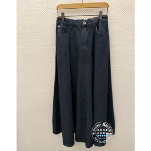 INITIAL国内代购 女高腰牛仔休闲半身裙26SKTFMCDM075不退换 26春