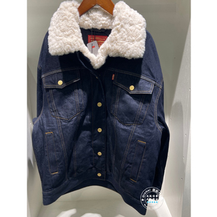 正品levis李维斯 26早春 女士仿羊羔毛翻领牛仔外套 006Q4-0000