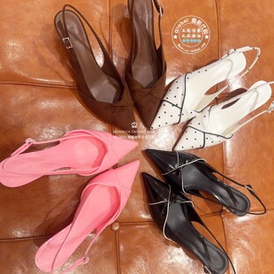 SNIDEL 国内代购 26早春 气质尖头小高跟单皮鞋子女 SWGS261657