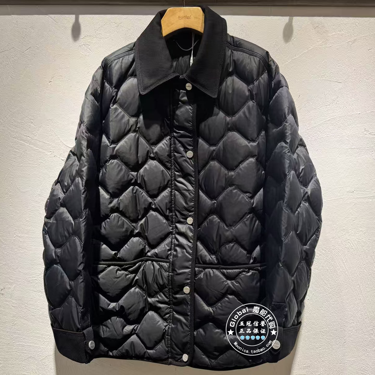 INITIAL国内代购 25冬 女翻领简约百搭棉服25WDWFMCVV903不退换