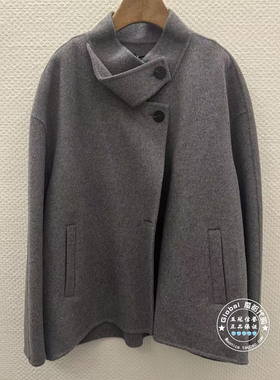 INITIAL国内代购 25冬 纯色立领简约毛呢外套25WCOFMCVV927不退换