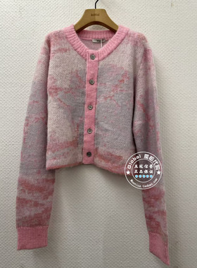 INITIAL国内代购25冬女圆领时尚百搭针织开衫25WYTFMCXX249不退换