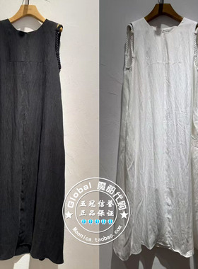 INITIAL国内代购 25夏 女圆领气质百搭连衣裙25UDNFMCVV910换