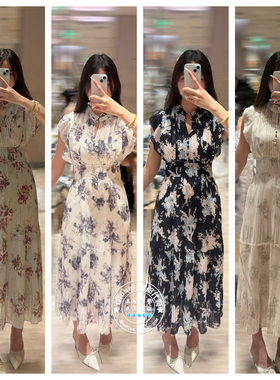 SNIDEL国内代购 26春夏 日系甜美碎花长款连衣裙子 SWFO261103