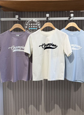 CHAMPION冠军国内代购 26夏 百搭字母印花短袖T恤女 U6BSSSW074