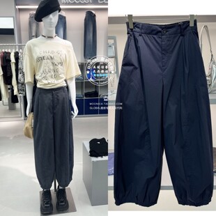 特价 MOUSSY国内代购 26夏 日系收脚宽松休闲裤子女028JSC31-1067