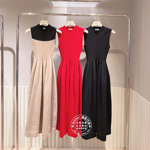 FRAY I.D国内代购 25秋 圆领气质优雅无袖针织连衣裙FWNO254211