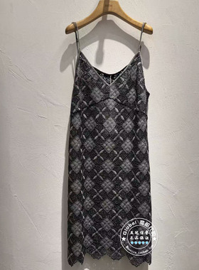 INITIAL国内代购 26春 女V领时尚吊带连衣裙26SDNFMCVV914不退换