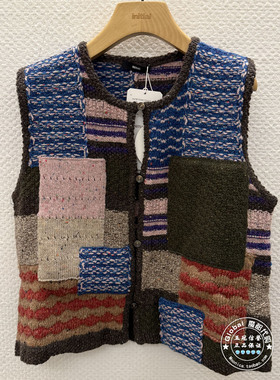 INITIAL国内代购 26春 女圆领拼接针织马夹26SWVFMCVV535不退换