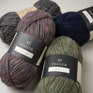 羊驼3 丹麦进口柔软粗空气感羊毛秋冬50克 Alpaca ISAGER