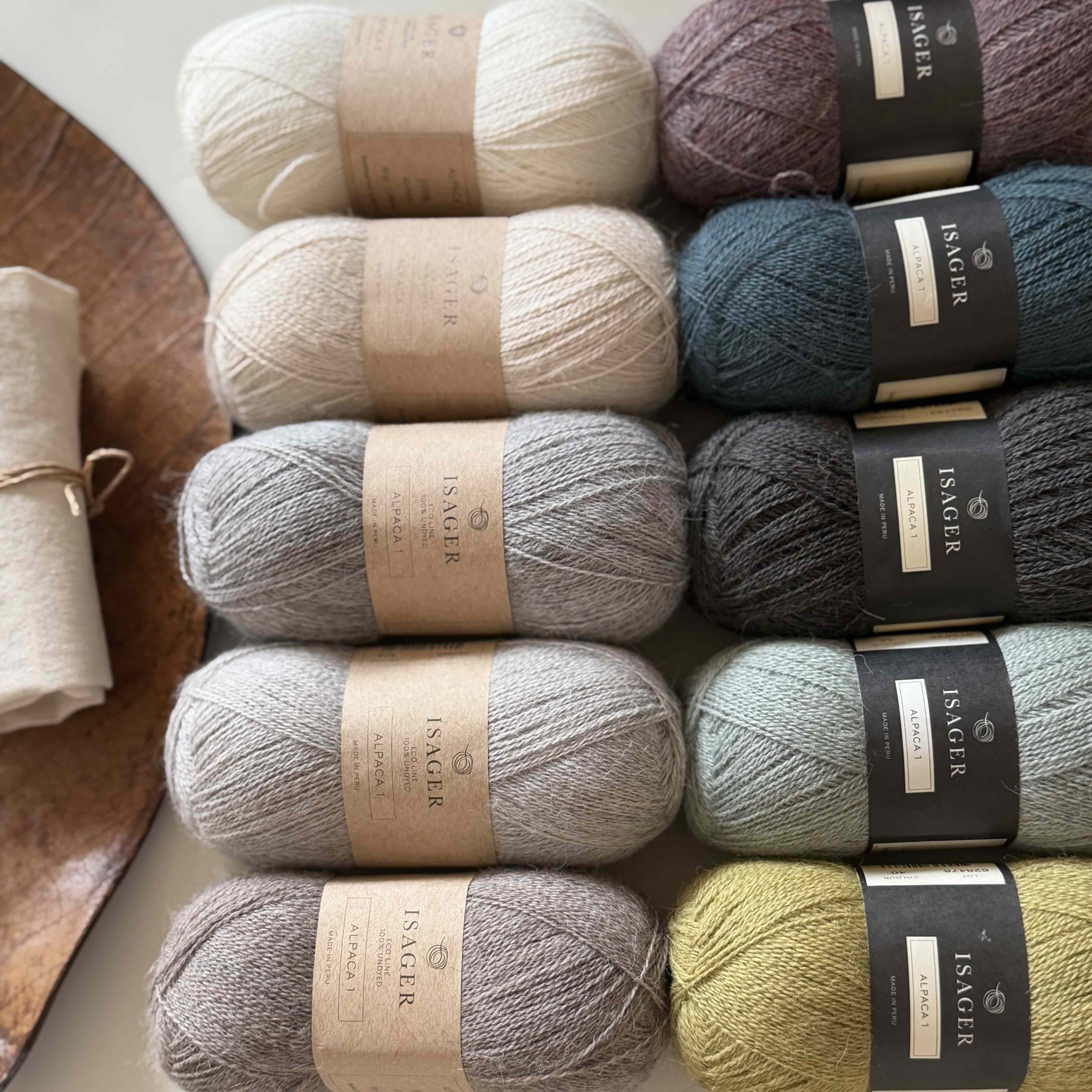 ISAGER Alpaca 1羊驼1丹麦进口柔软极细手编羊毛秋冬400米 50g