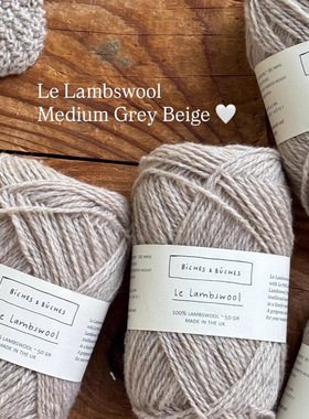 Le Lambswool｜法国Biches&Buches进口中粗DK羊羔毛夹花线50g175m