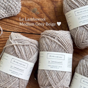 Lambswool｜法国Biches&Buches进口中粗DK羊羔毛夹花线50g175m