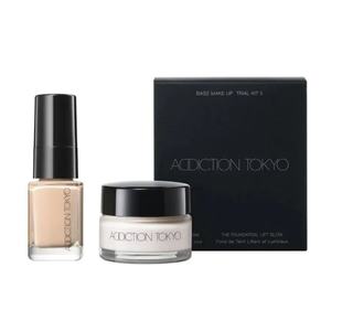 预!ADDICTION底妆套组细腻粉底10 ml液妆前保湿日霜20g旅行装