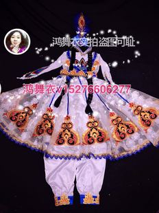 维吾尔族服装 鸿舞衣实拍 米娜老师全钻蕾丝绣花版