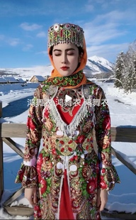 新疆舞蹈服装 订做 塔吉克 鸿舞衣舞蹈服装 网红凸爷