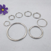 20mm白K色小铁圈环大饰品圆扣DIY项链玩具配件10个