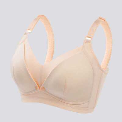 无钢圈纯棉哺乳文胸内衣