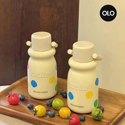 holoholo小奶杯子新款2024随行咖啡保温杯女高颜值便携不锈钢水杯