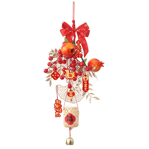 新年竹编灯笼挂件新春大