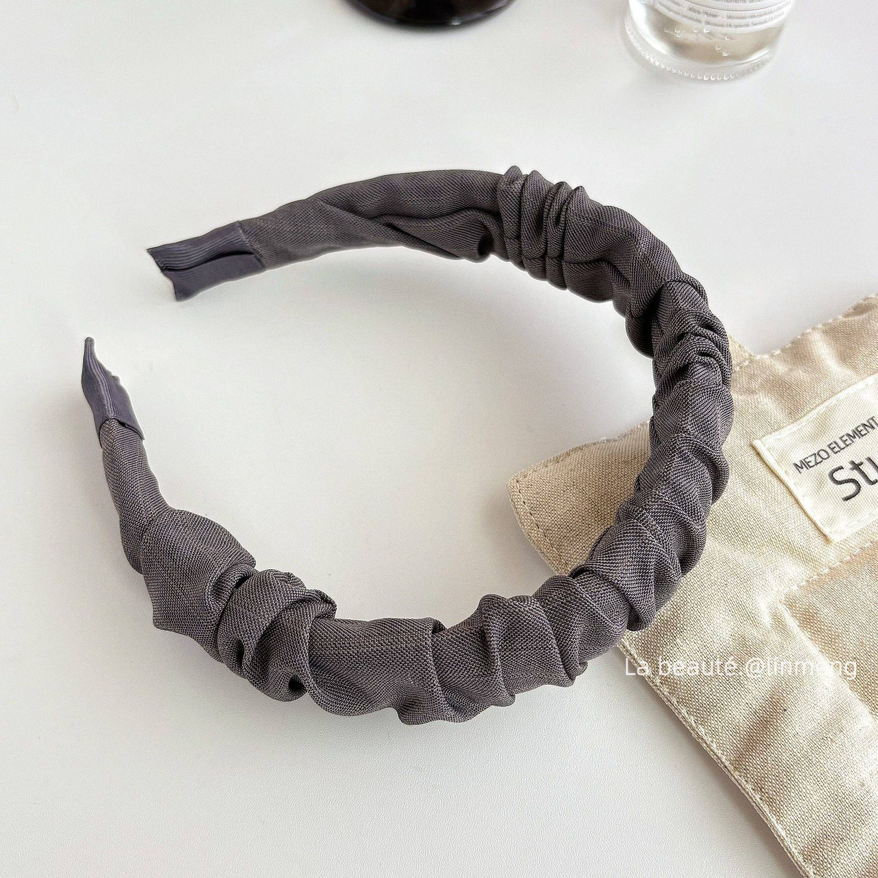 韩系多巴胺褶皱奶油小清