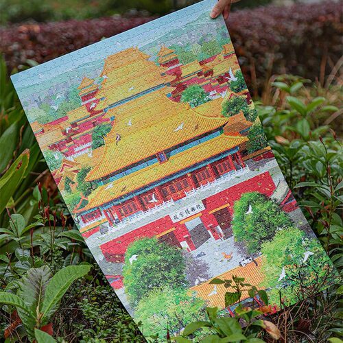 故宫四季拼图1片解压益智