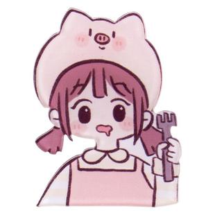 儿童卡通徽章可爱胸针日韩甜美包包挂件创意亚克力情侣别针饰品女