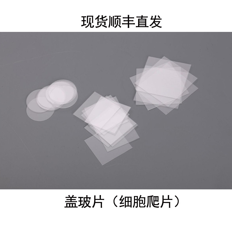 细胞爬片 进口优质玻片 特别适合激光共聚焦实验 圆形方形盖玻片图片