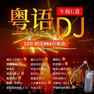 汽车载音乐U盘32g粤语DJ经典 超嗨串烧 士高 老歌 无损高音质优盘