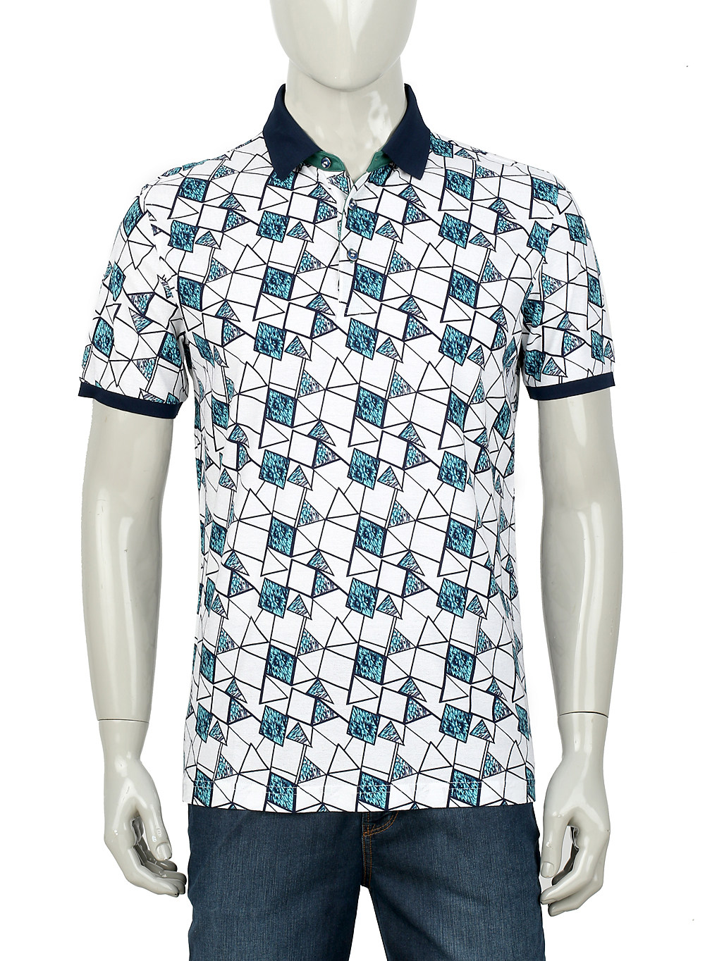 短袖t恤虎都男装专柜正品夏季薄宽松透气冰爽中年翻领休闲衬衣39