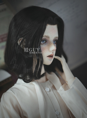 WGdoll包邮bjd3分假发sd娃娃假毛中分美人尖软毛手改小三分叔短发