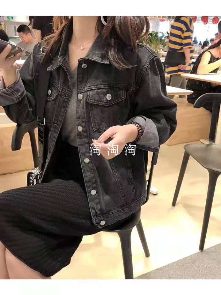 黑色个性时尚单排扣加厚修身外套