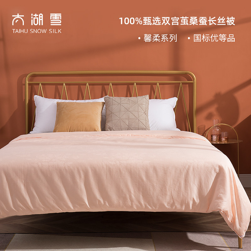 太湖雪100%双宫茧桑蚕长丝被夏凉空调被子春秋手工被芯馨柔合集