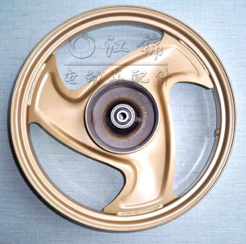 小沙电动车三轮车配件16x2.5 16*3.0前轮钢圈 AG50鼓刹前轮毂车轮