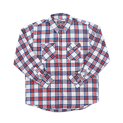 独立日配色嘻哈宽松工装衬衫