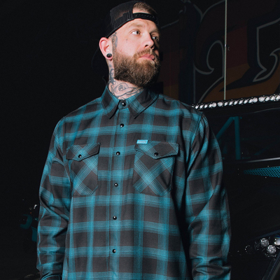 hiphop奇卡洛chicano西海岸朋克机车拼接oversize重格子工装衬衫