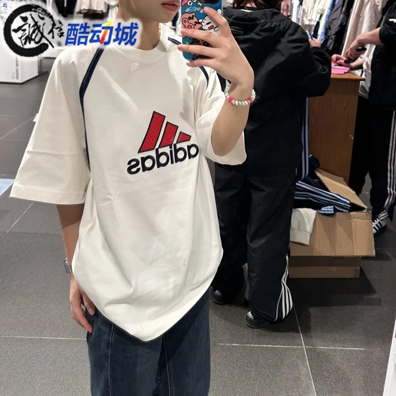 阿迪达斯三叶草男女简约T恤