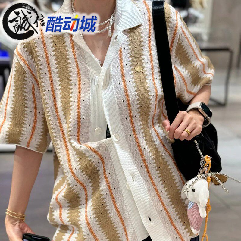 阿迪达斯男子度假风宽松衬衫
